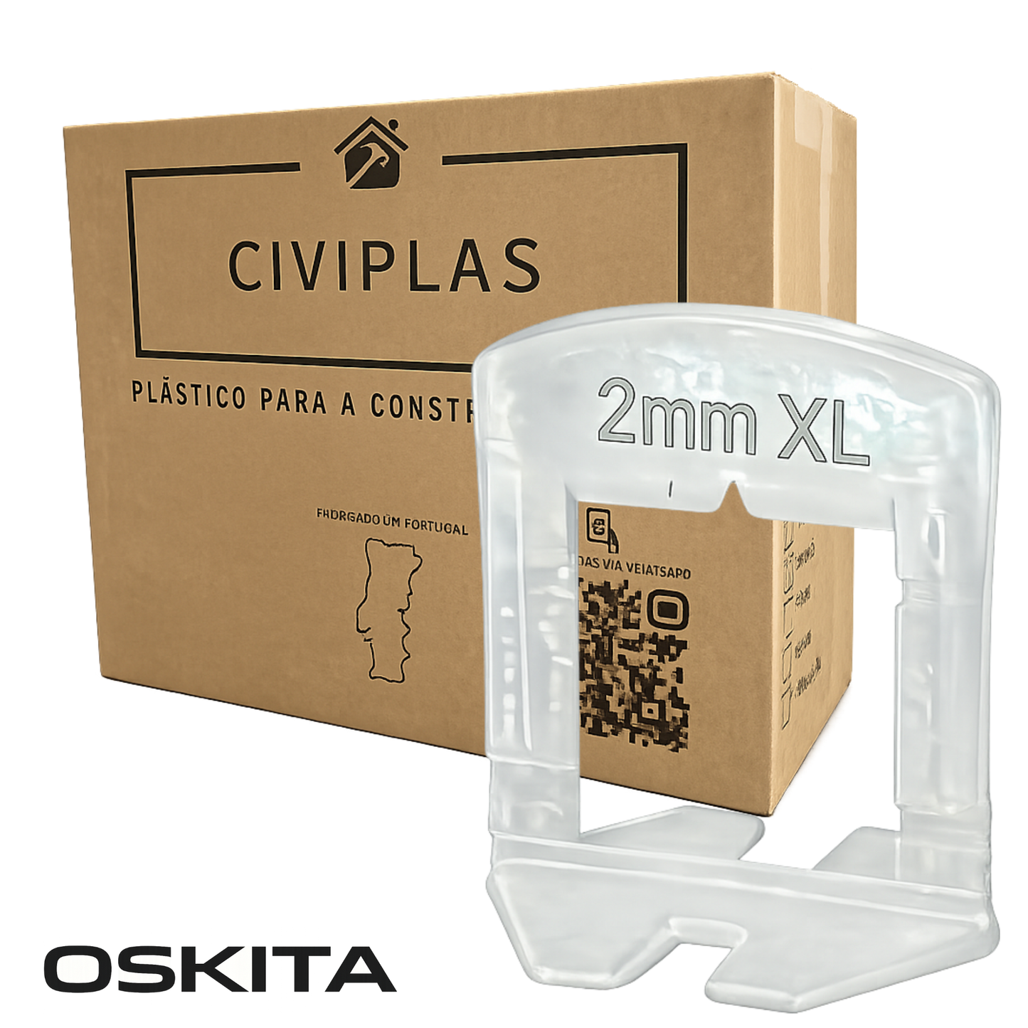 Tile Leveling Clips – Stone & Large-Format (1 & 2 mm)