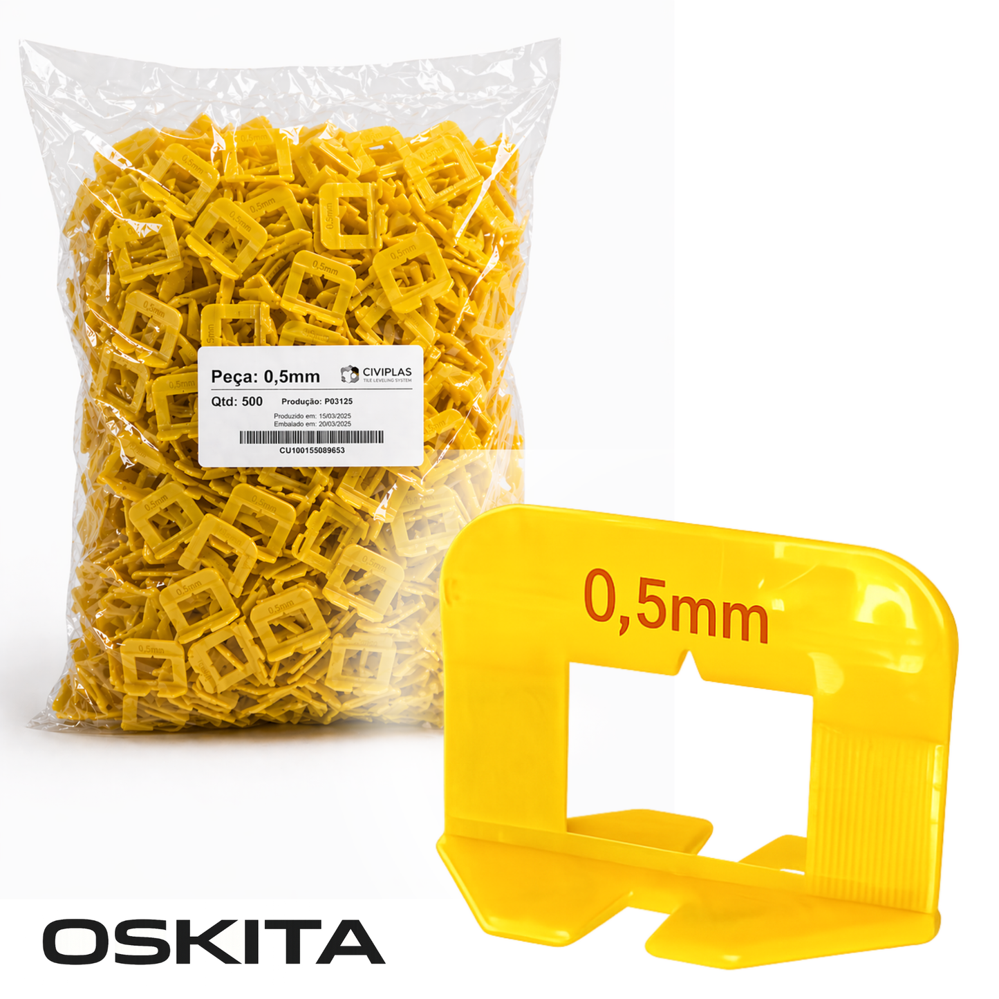 Tile Leveling Clips – Standard (0,5–3 mm)