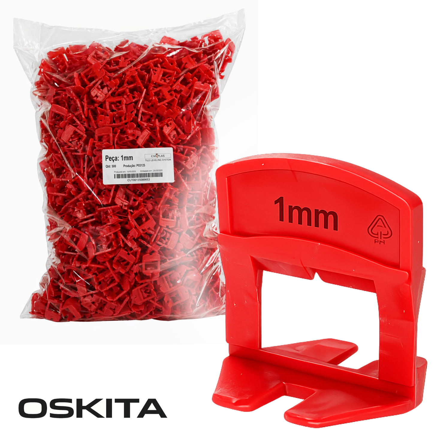 Tile Leveling Clips – Standard (0,5–3 mm)