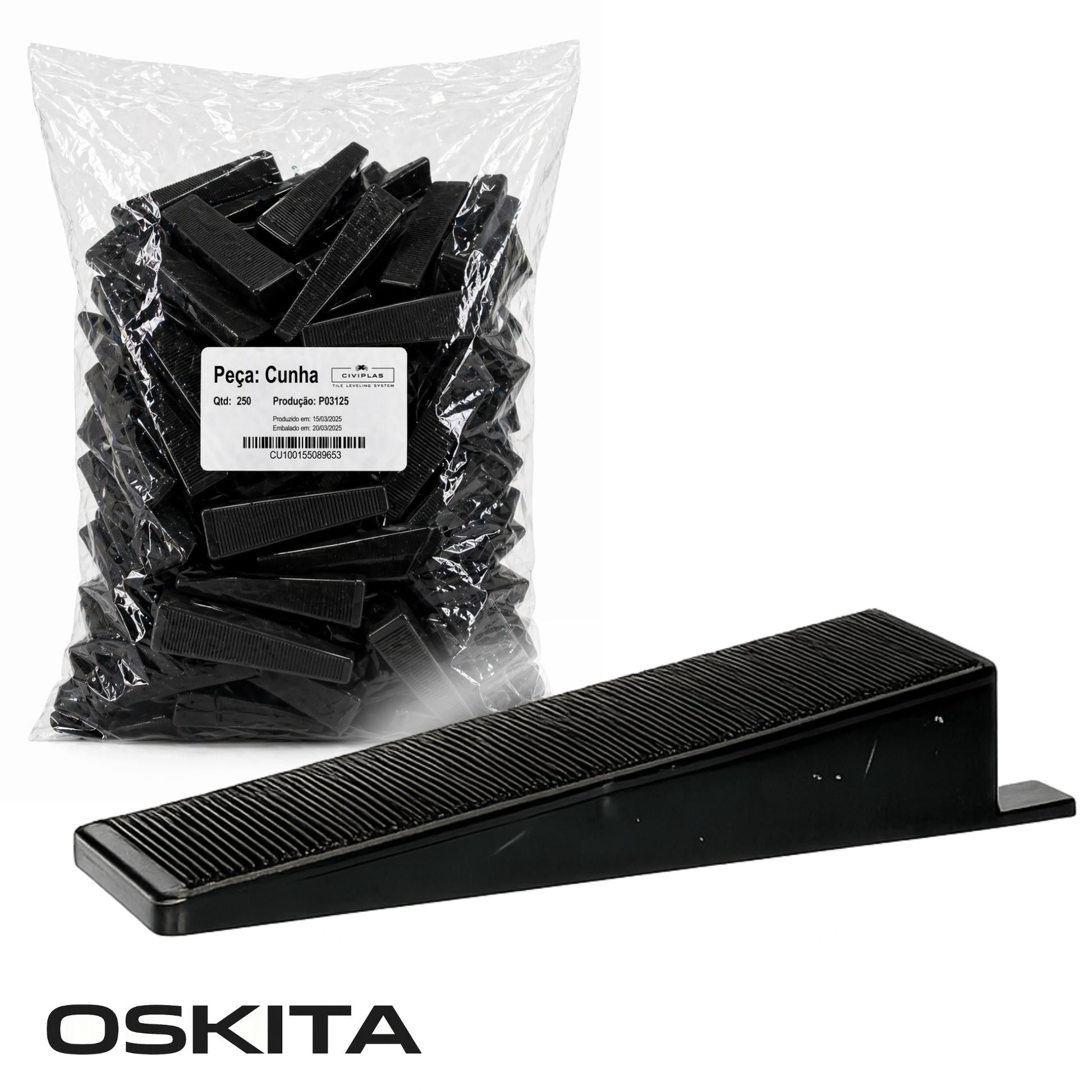 Oskita Civiplas tile leveling wedges in bag