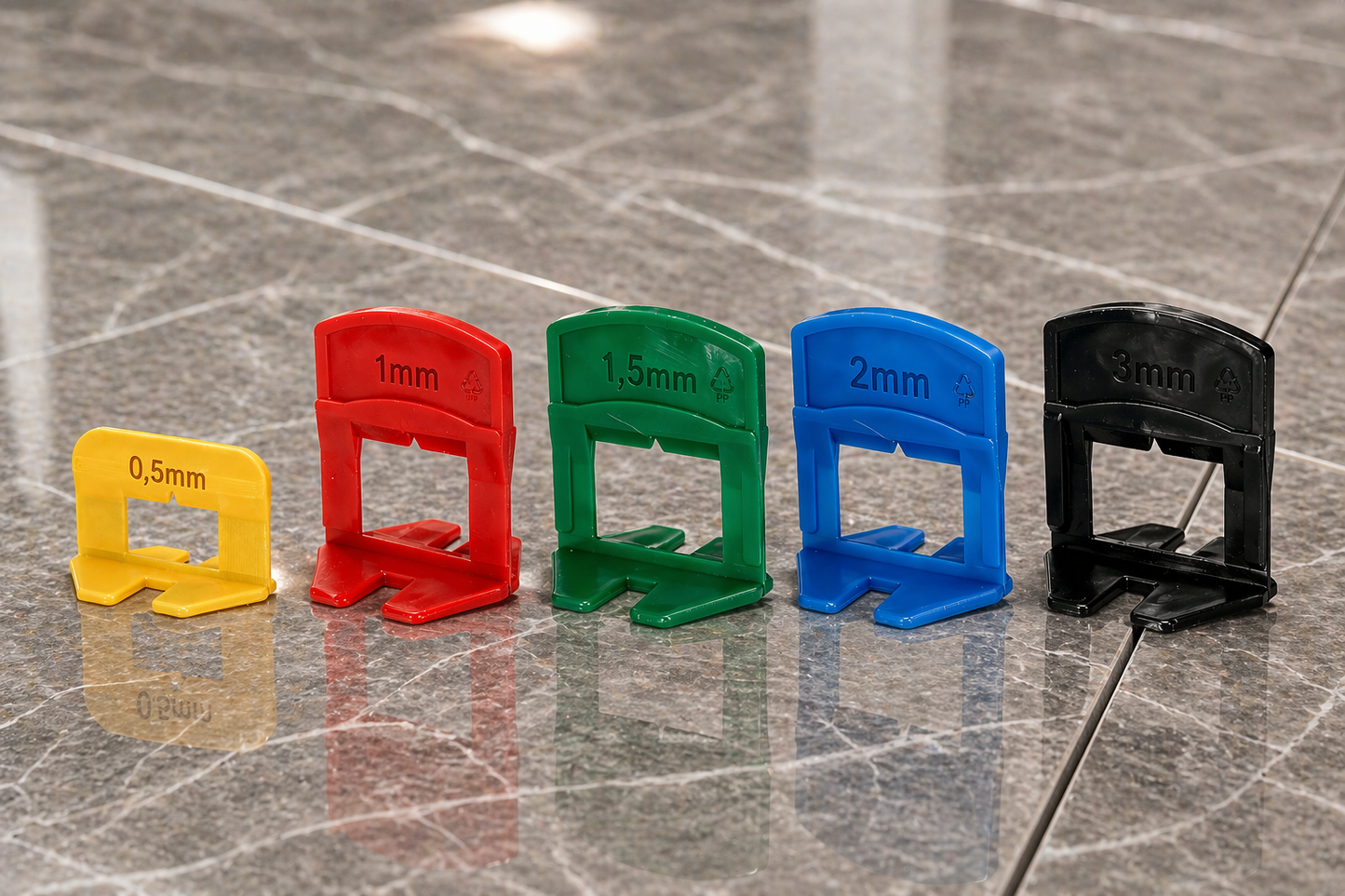 Tile Leveling Clips – Standard (0,5–3 mm)