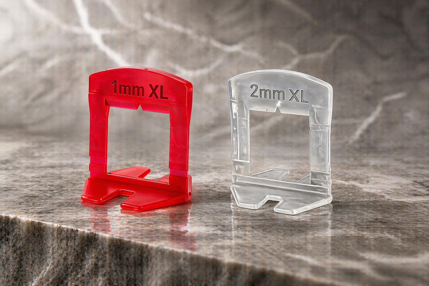 Tile Leveling Clips – Stone & Large-Format (1 & 2 mm)