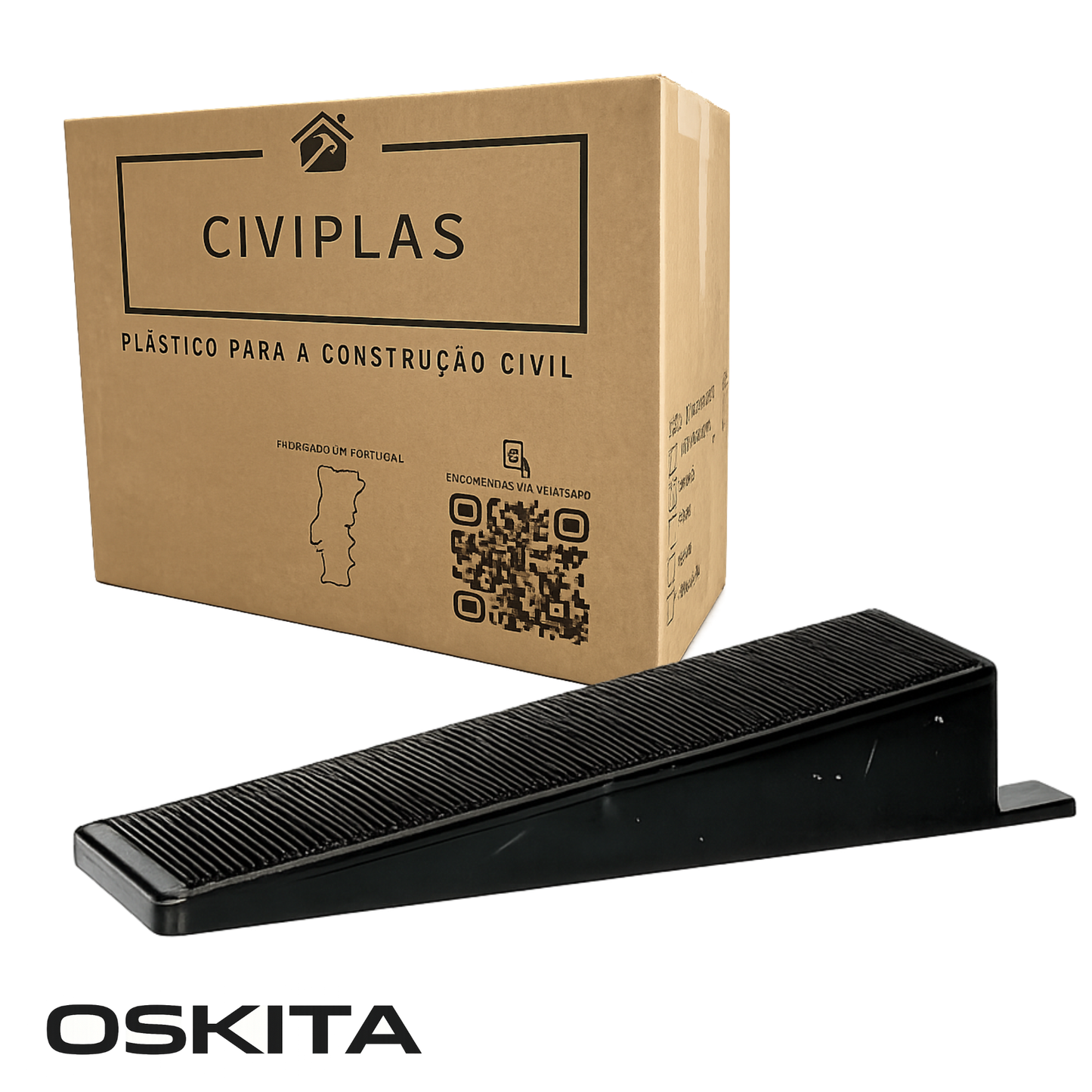 Oskita Civiplas tile leveling wedges with Civiplas box